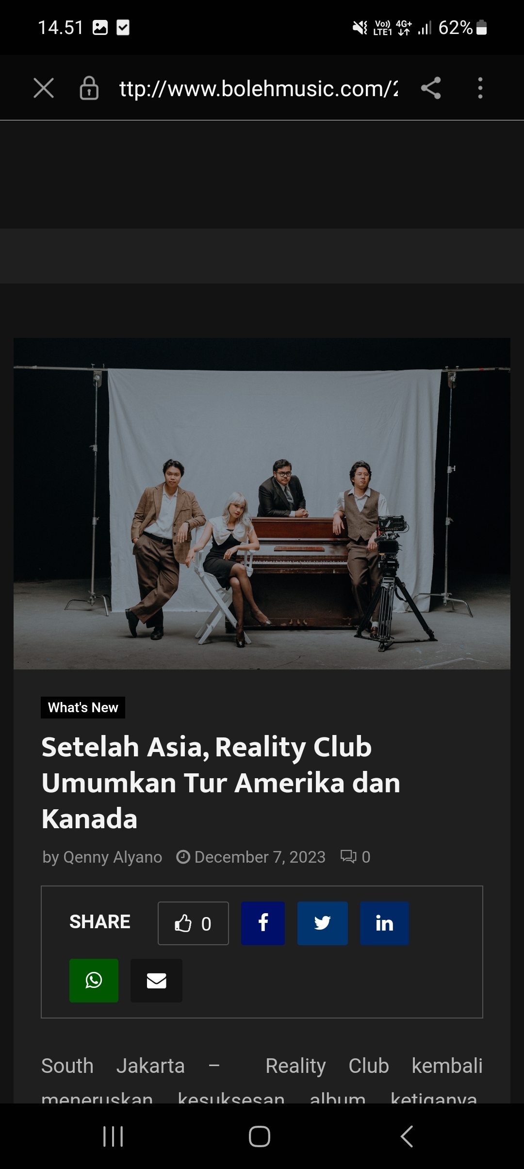 SERBU! Konser Gratis Reality Club di Bandung, Cek Lokasi dan Jadwalnya di Sini