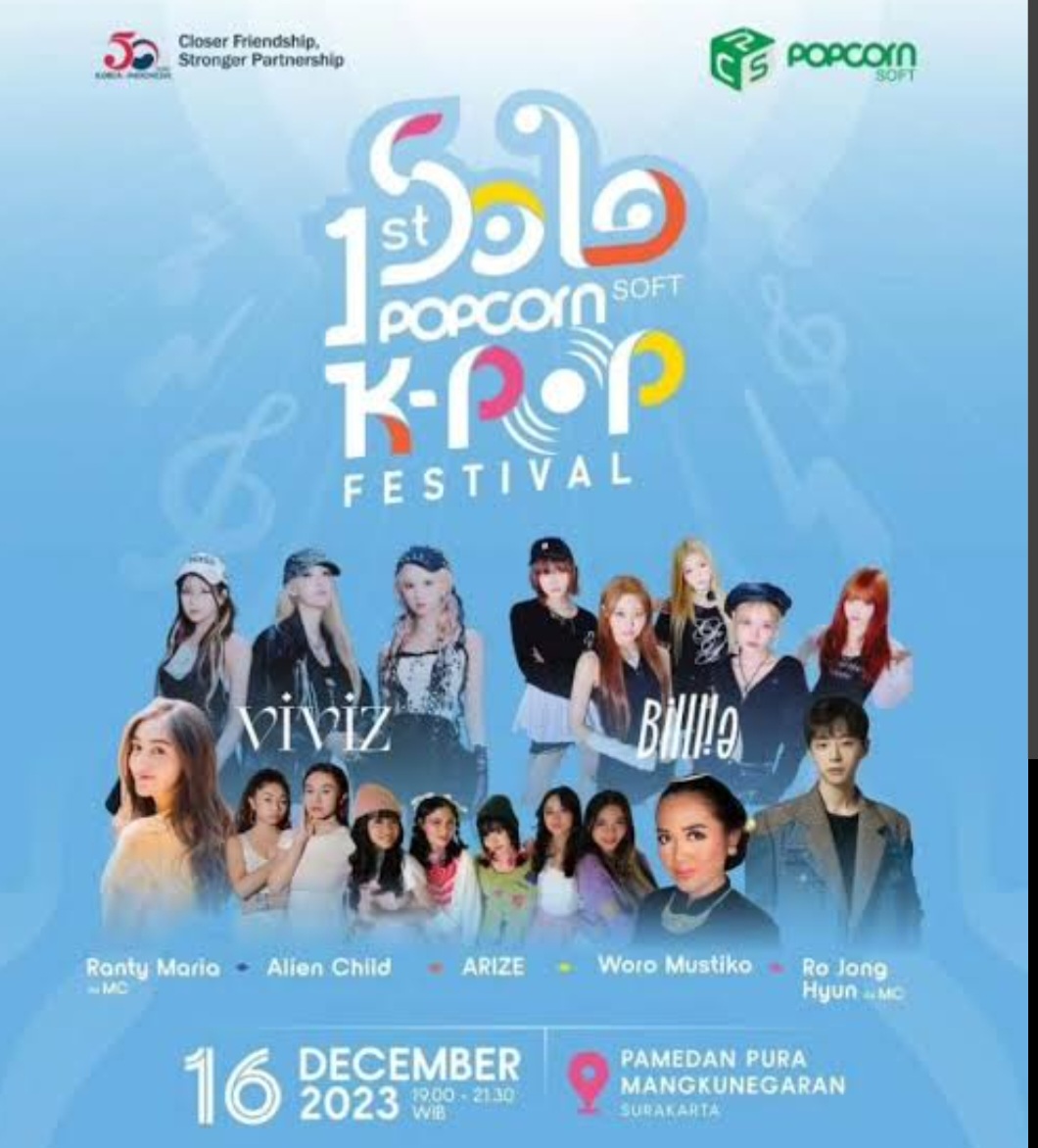 Pecinta K-Pop Merapat! Besok Solo 1st Popcorn Soft K-Pop Concert Project Digelar, Ada VIVIZ dan Billlie