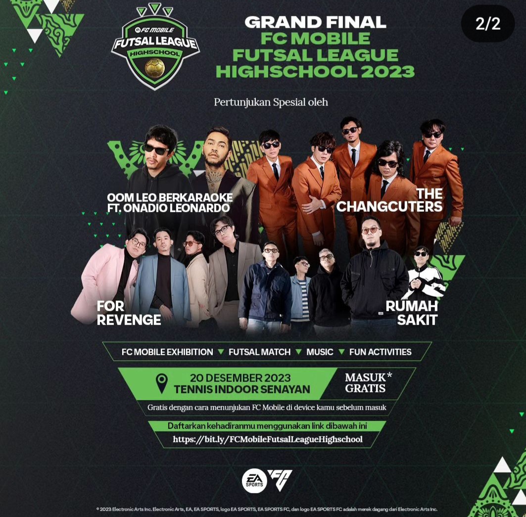 Mau Nonton Grand Final Game Online Sambil Menikmati Konser Gratis The Changcuters dan For Revenge, Cek Caranya di Sini