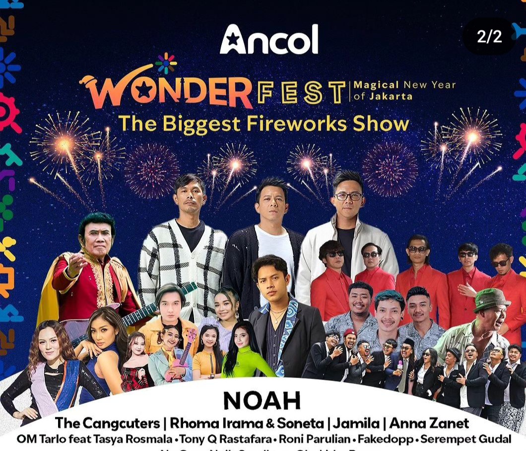 Jangan Sampai Lewat Konser Gratis Noah Malam Tahun Baru di Ancol, Ini Caranya