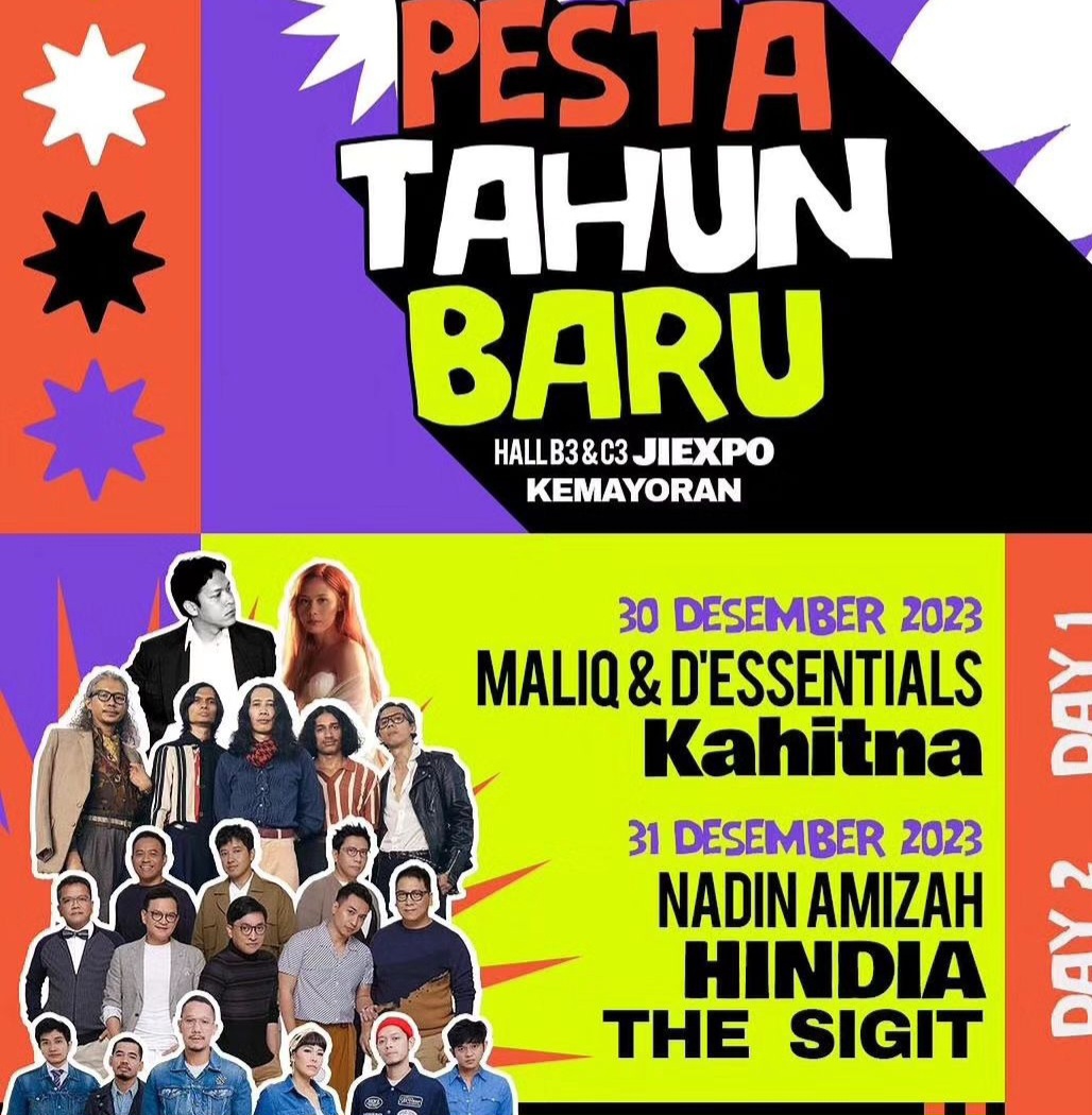 Konser Musik "Pesta Tahun Baru" Maliq & D'Essentials serta Kahitna, Cek Tanggal dan Tiketnya Disini