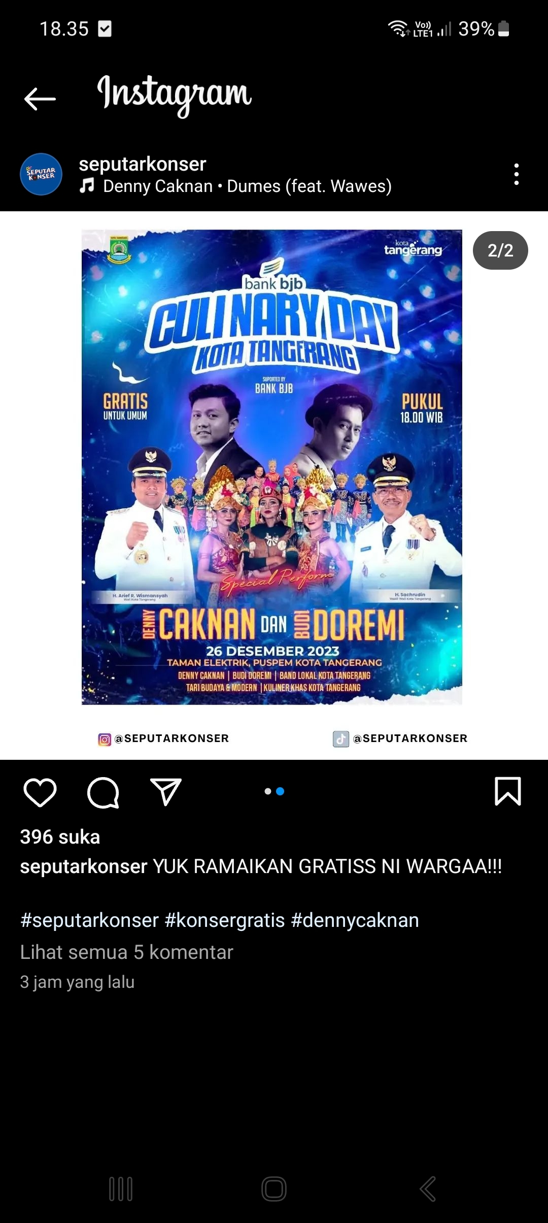 Warga Tangerang Jangan Lupa! Besok Ada Konser Gratis Denny Caknan dan Budi Doremi, Simak Lokasinya di Sini