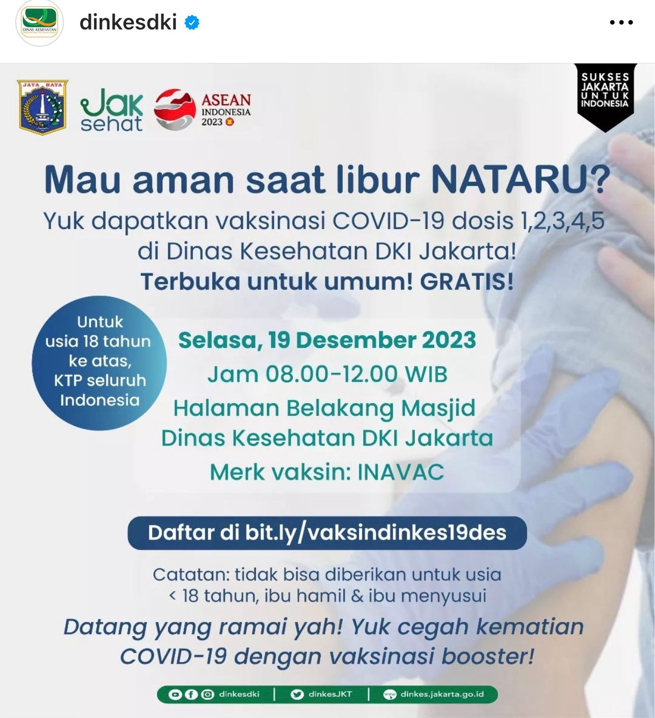 Ayo Segera Vaksin Mumpung Masih Gratis, Tahun Depan Bayar Loh! Karena Kasus Positif Covid-19 di DKI Jakarta Naik Lagi