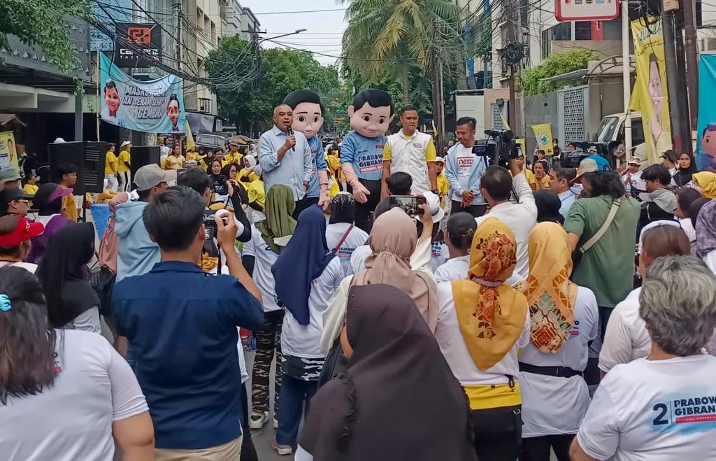 Kampanye di Gambir, Bang Zaki Ajak Kader dan Relawan Kerja Keras Yakinkan Masyarakat Jakarta Agar Pilih Prabowo-Gibran