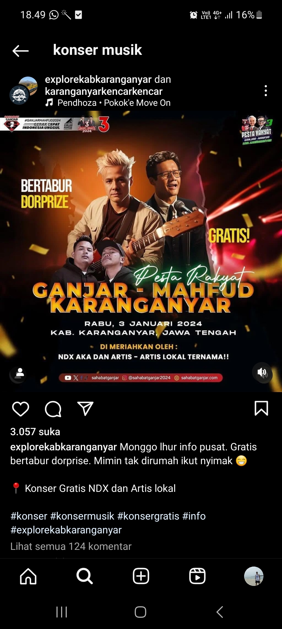 Warga Karanganyar Merapat! Ada Konser Gratis NDX AKA di Pesta Rakyat Ganjar-Mahfud, Cek Jadwalnya di Sini