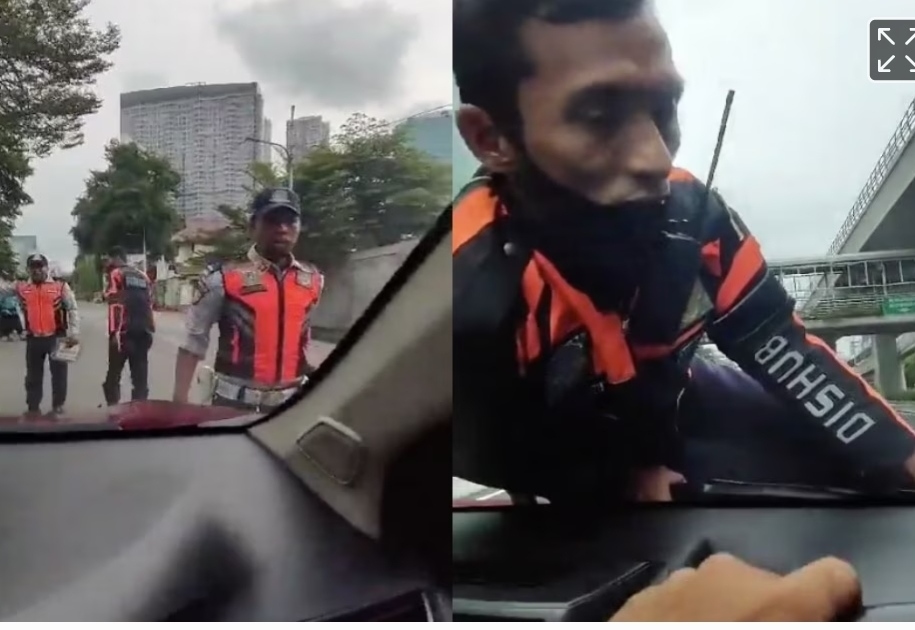 Viral Video Petugas Dishub Tersangkut Mobil Pengendara saat Razia, Baca Yuks Wewenang dan Tugas Mereka?