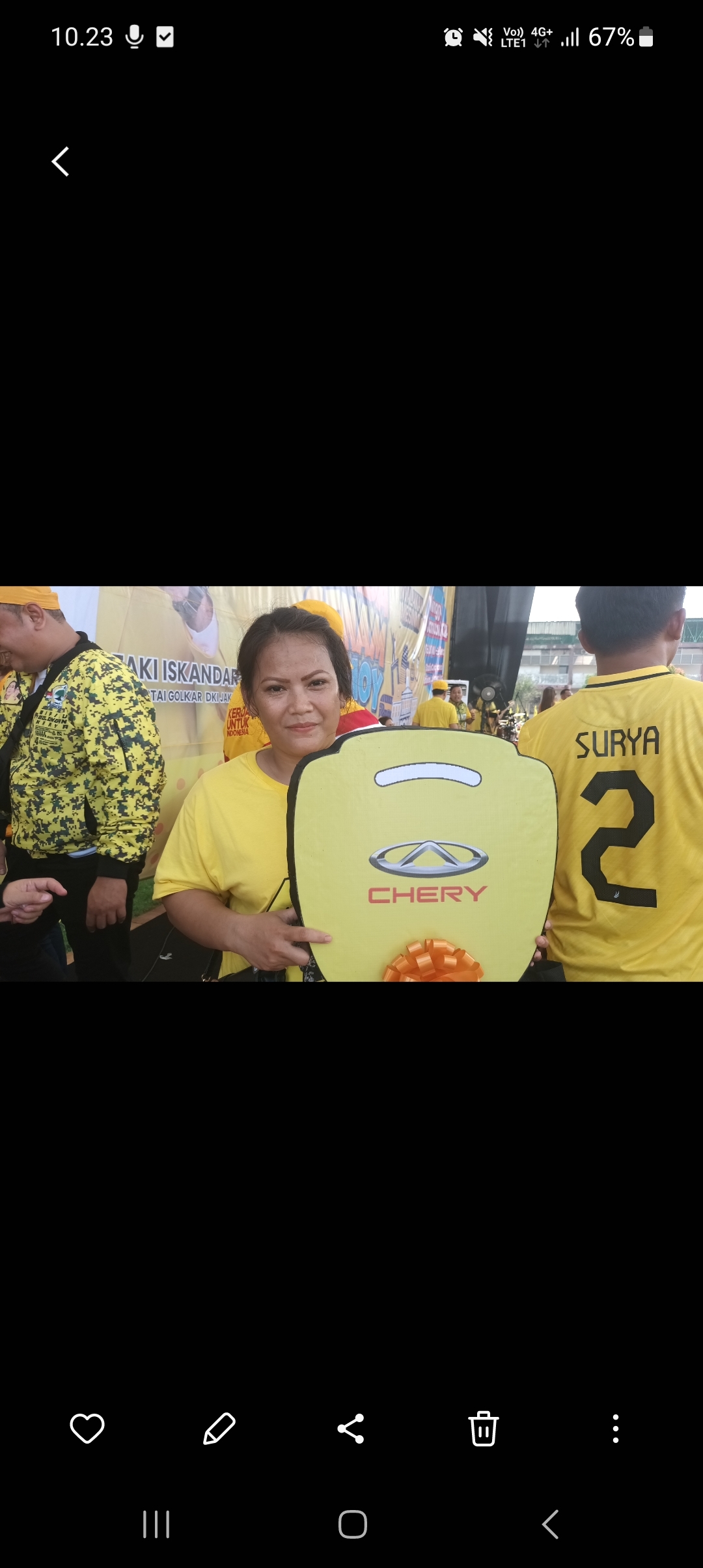 Bagaimana Rasanya Dapat Hadiah Mobil Chery Omoda 5 Z? Riska: Saya Sampai Gemetar, Terima Kasih Partai Golkar!