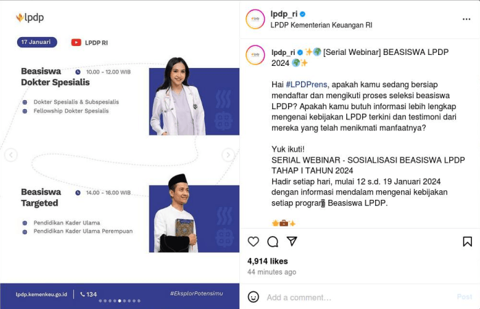Kamu Bidik Beasiswa LPDP 2024, Simak Syarat-syarat Pendaftaran Ini, Jangan Sampai Auto Gagal Tahap Seleksi Administrasi