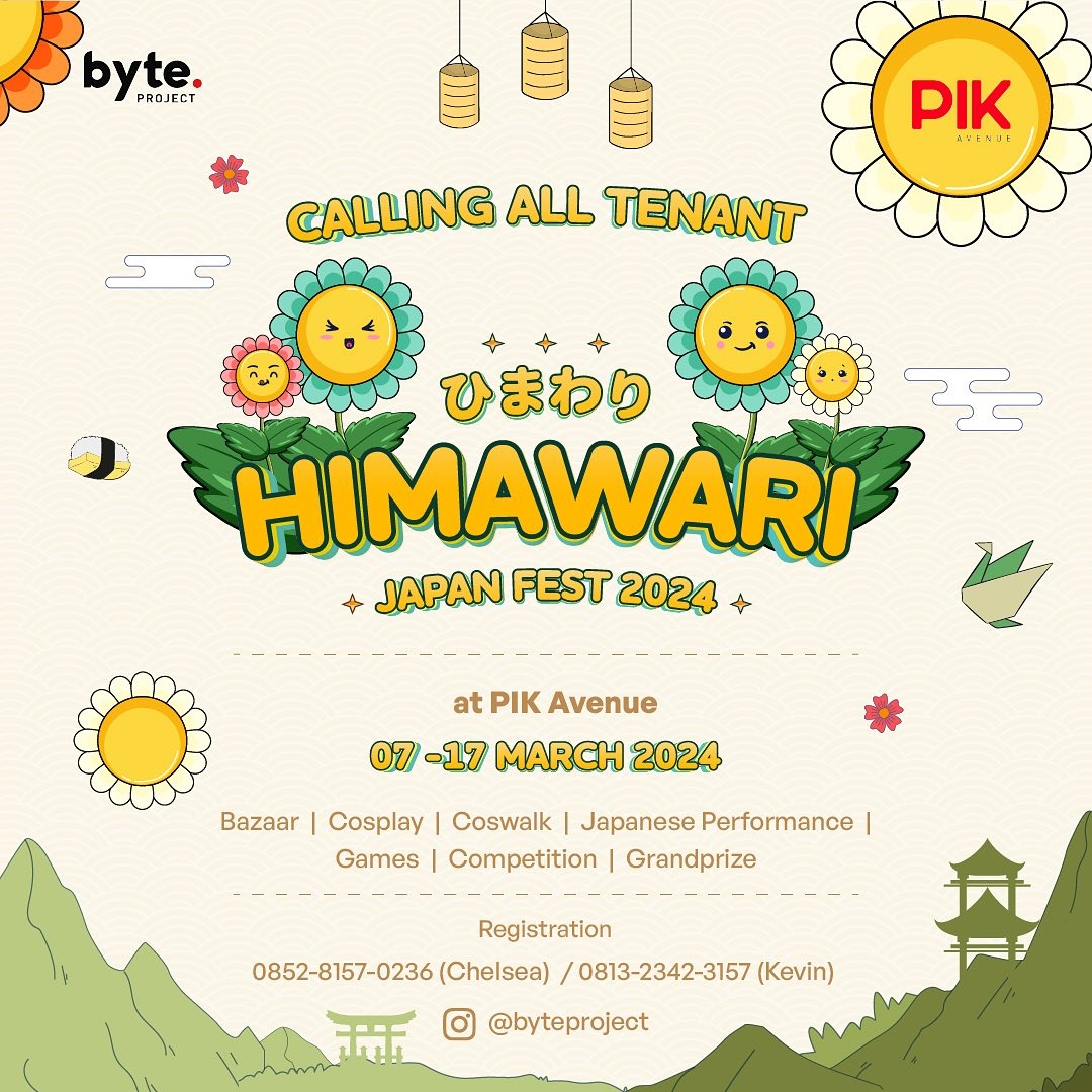 Pecinta Budaya Jepang Merapat! HIMAWARI JAPAN FEST 2024 Bakal Digelar di PIK Avenue Mall Jakarta, Apa Saja Acaranya? Cek di Sini