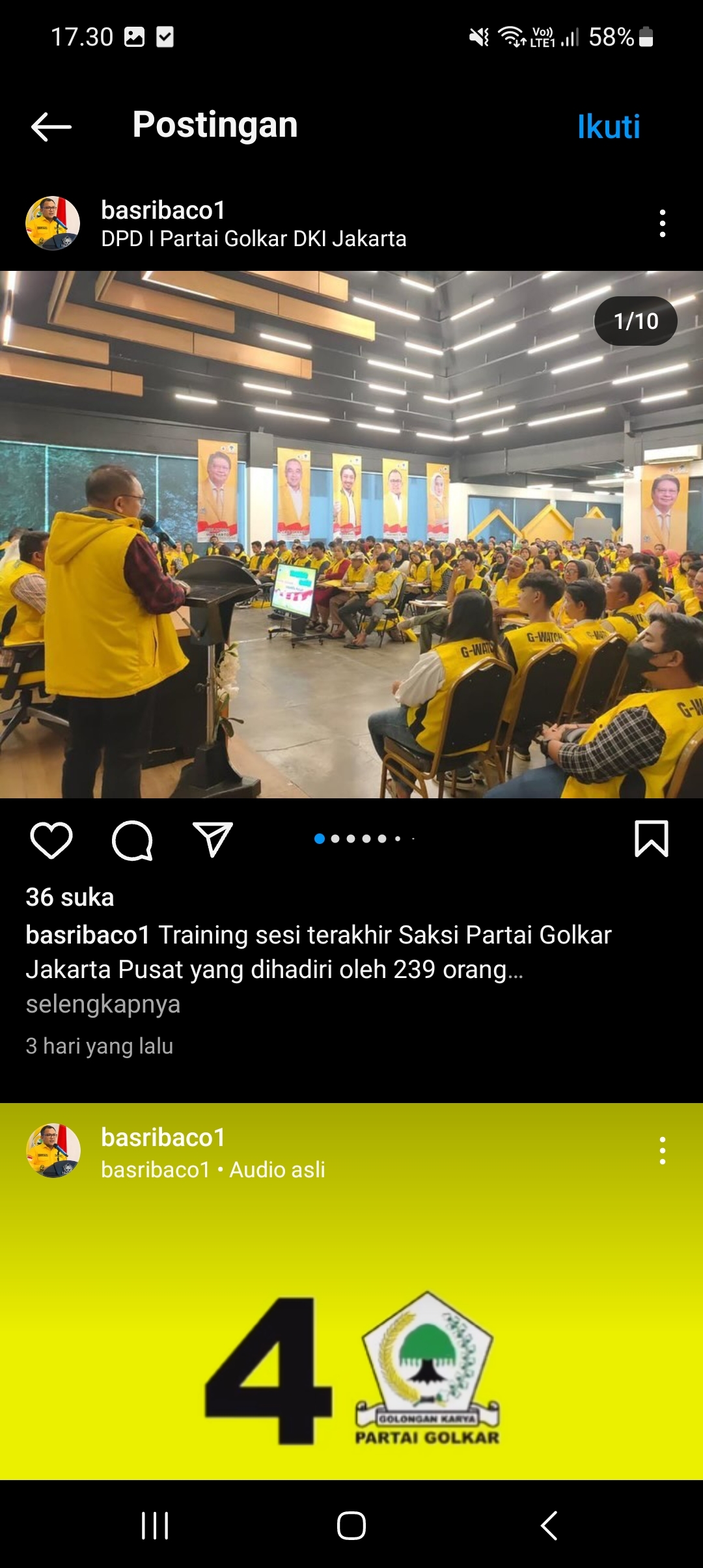 Saksi Partai Golkar Jakarta Pusat Bersiap Hadapi Pemilu 2024 dengan Training Intensif