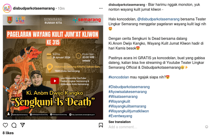 Ayo, Nonton Live Streaming Wayang Kulit Sengkuni is Dead pada 19 Januari 2024, Agar Malam Jumat Kliwon Kamu Tidak Horor, Mblo!
