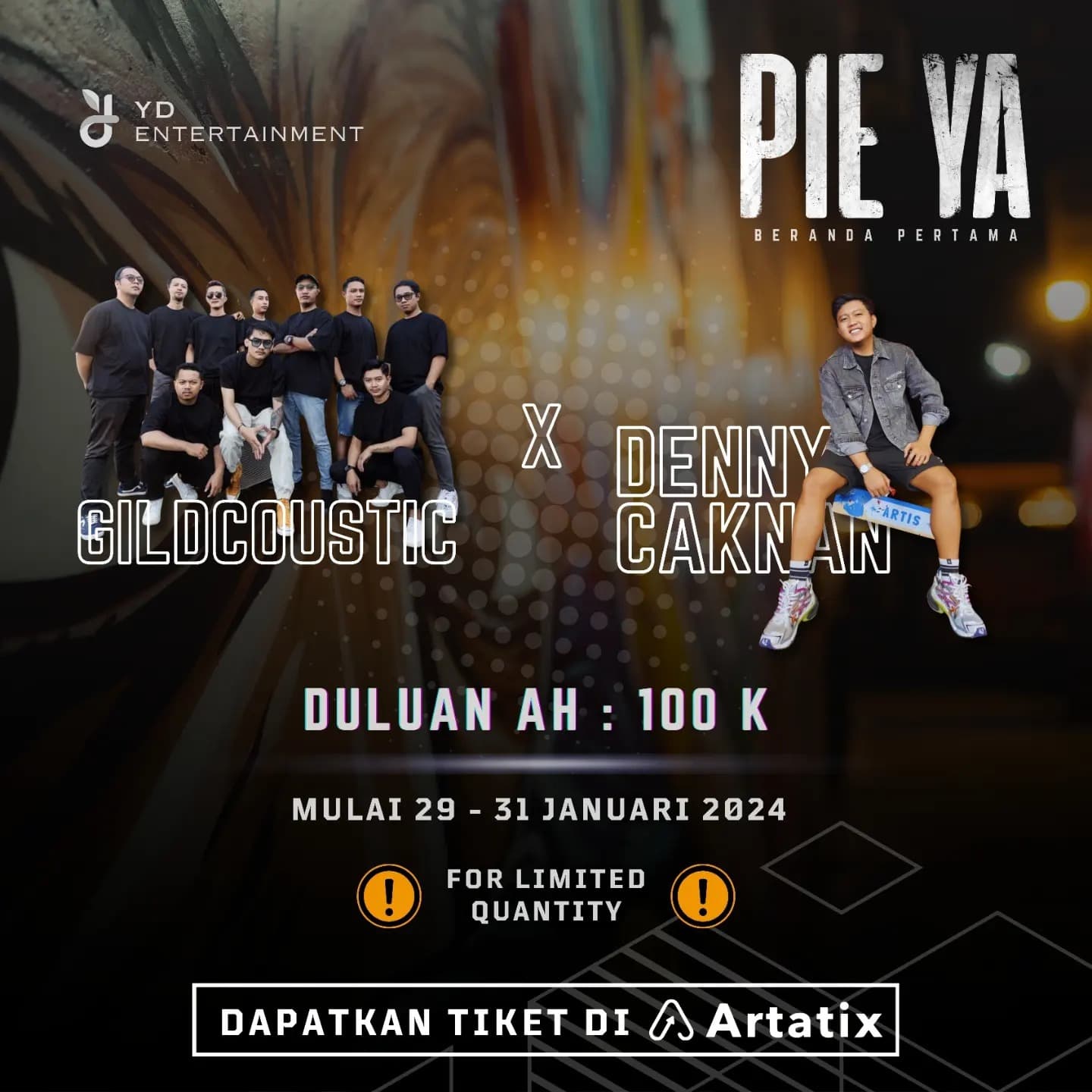 Konser Denny Caknan dan Gildcoustic di Surakarta Maret 2024, Harga Tiket Mulai Rp 100 Ribu, Buruan Beli Sebelum Kehabisan, Kouta Terbatas!