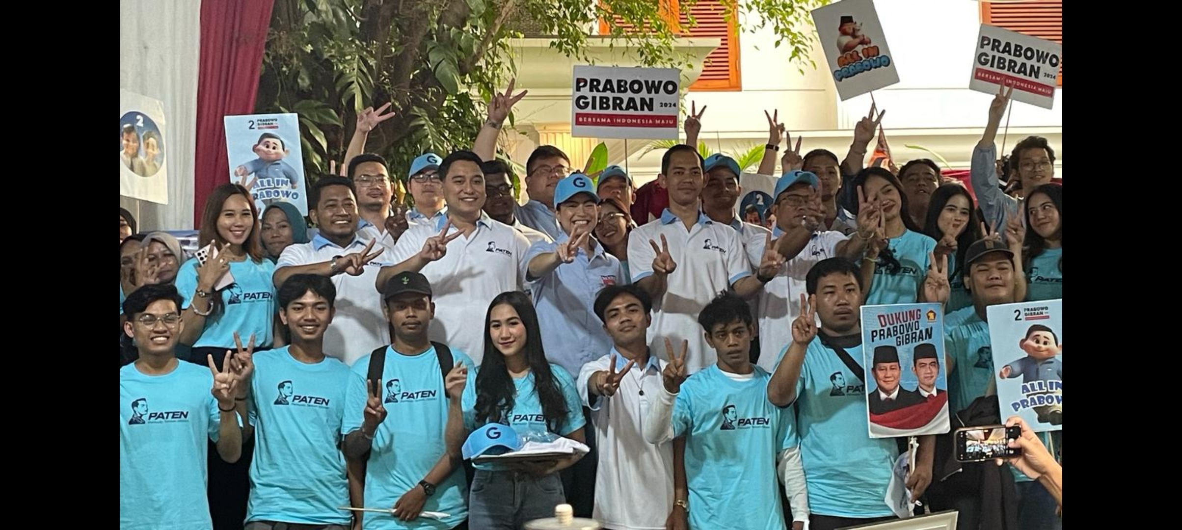 Deklarasi Dukung Prabowo-Gibran di Pilpres 2024, Relawan Paten Sebut Gibran Simbol Perjuangan Anak Muda Menuju Indonesia Emas 2045