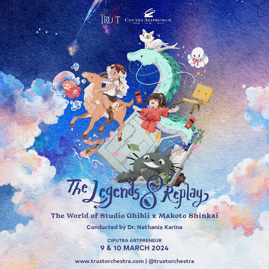 Saksikan Konser “The Legends 8 Replay: The World of Studio Ghibli x Makoto Shinkai Awal Bulan Depan, Cek Lokasinya di Sini