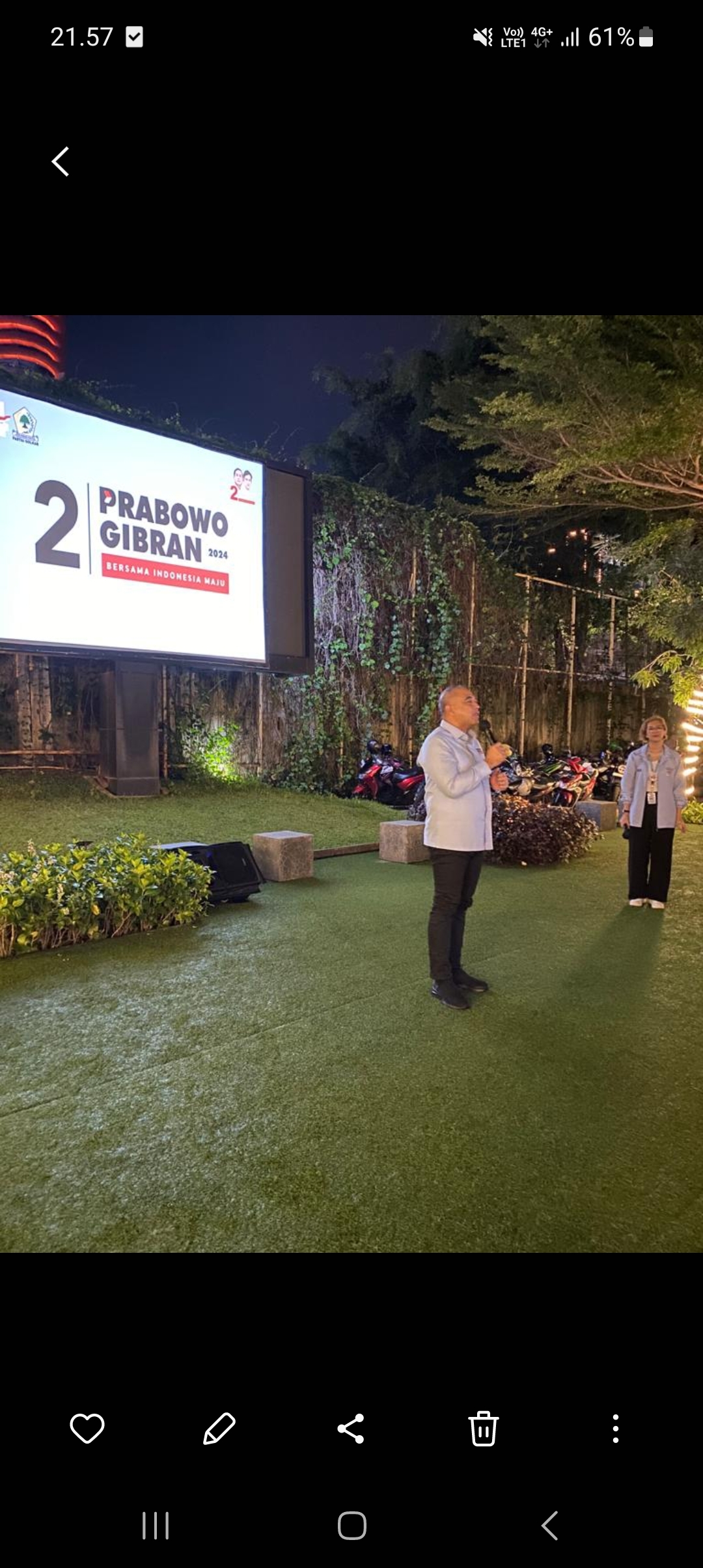 Nobar Debat Capres Terakhir, Bang Zaki : Prabowo Tawarkan Solusi Implementatif dan Masuk Akal
