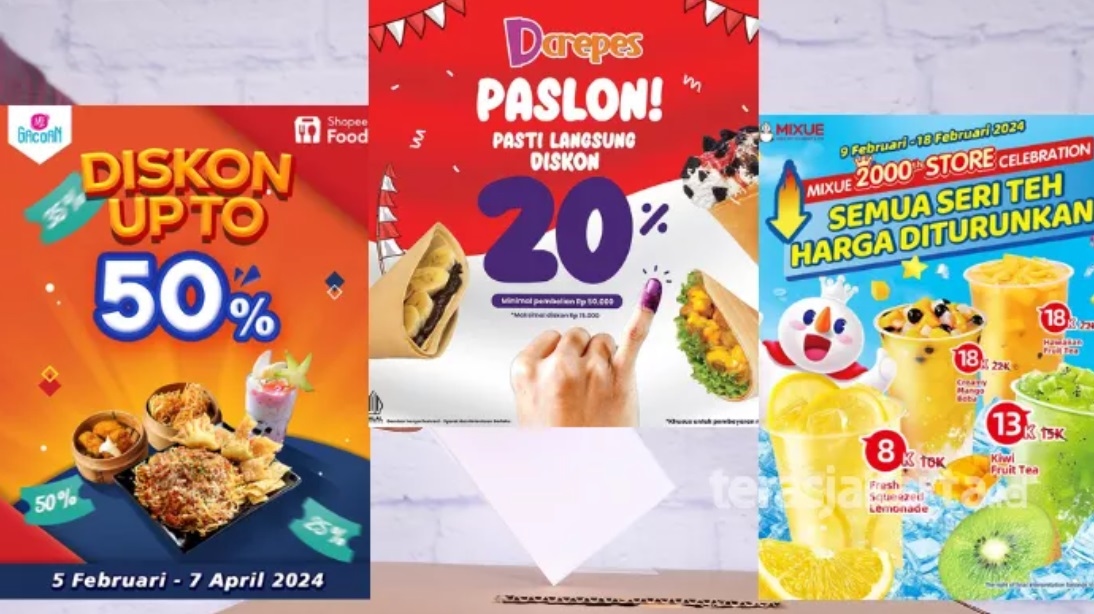 OBRAL DISKON SPESIAL PEMILU! Beli 30 Produk ini Hanya dengan Menunjukkan Kelingking Ungumu, dari Kuliner hingga Fashion, Cek Daftarnya di Sini