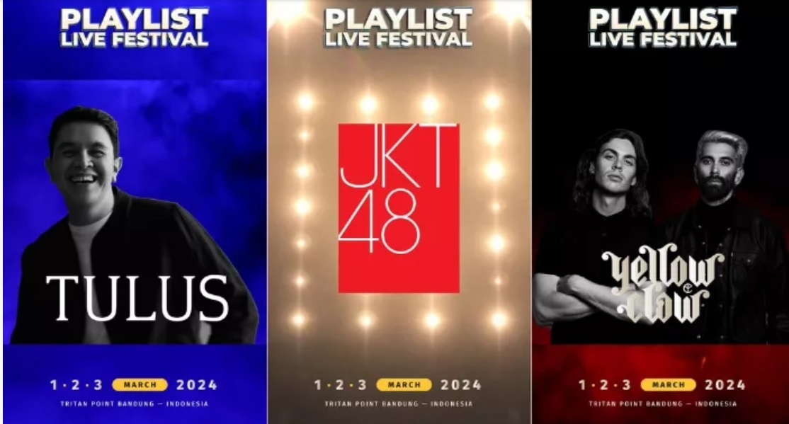 Daftar 24 Artis dan Musisi Penampil Pada Playlist Live Festival 2024 di Bandung, Catat Lokasi dan Tanggalnya