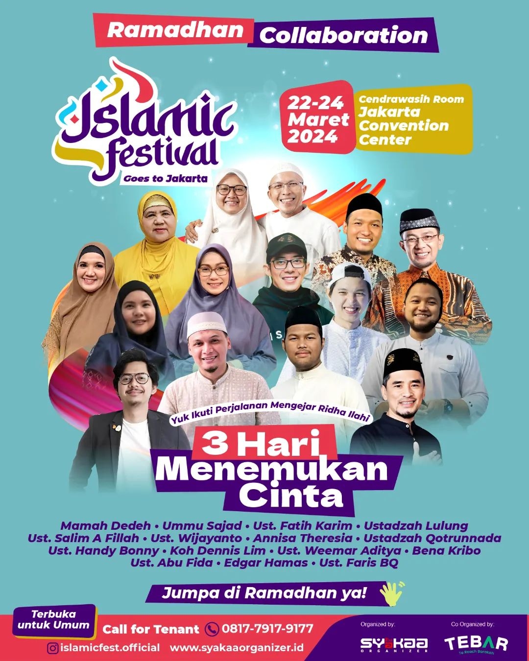 3 Hari Menemukan Cinta di Jakarta Islamic Festival 2024, Ada Mamah Dedeh hingga Koh Dennis Lim, Catat Tanggalnya