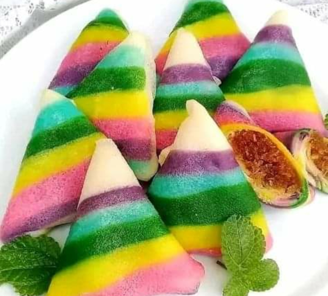 Resep dan Penampakan Dadar Gulung Segitiga, Cantik Tampilannya Sayang ya Dimakannya Padahal Enak Banget