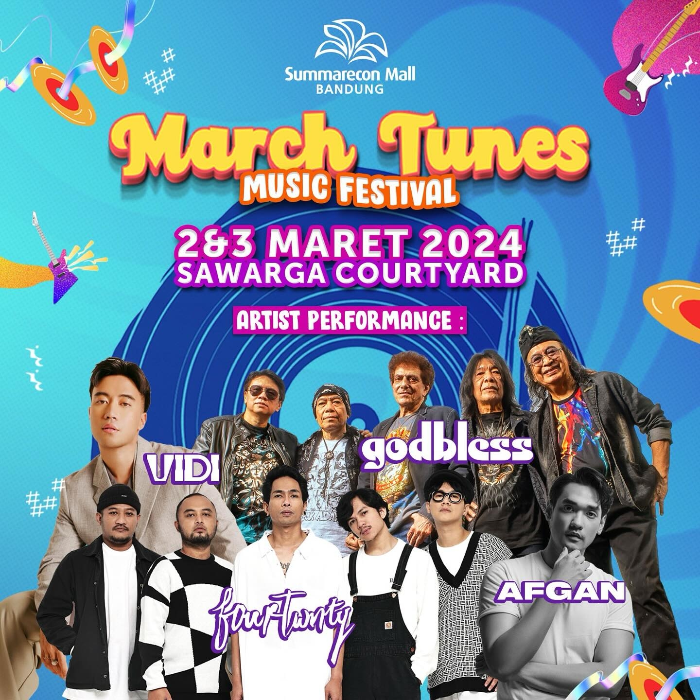 Meriahkan! March Tunes Music Festival di Summaba Bandung, Ada Afgan, God Bless hingga Vidi, Cek Tanggalnya di Sini