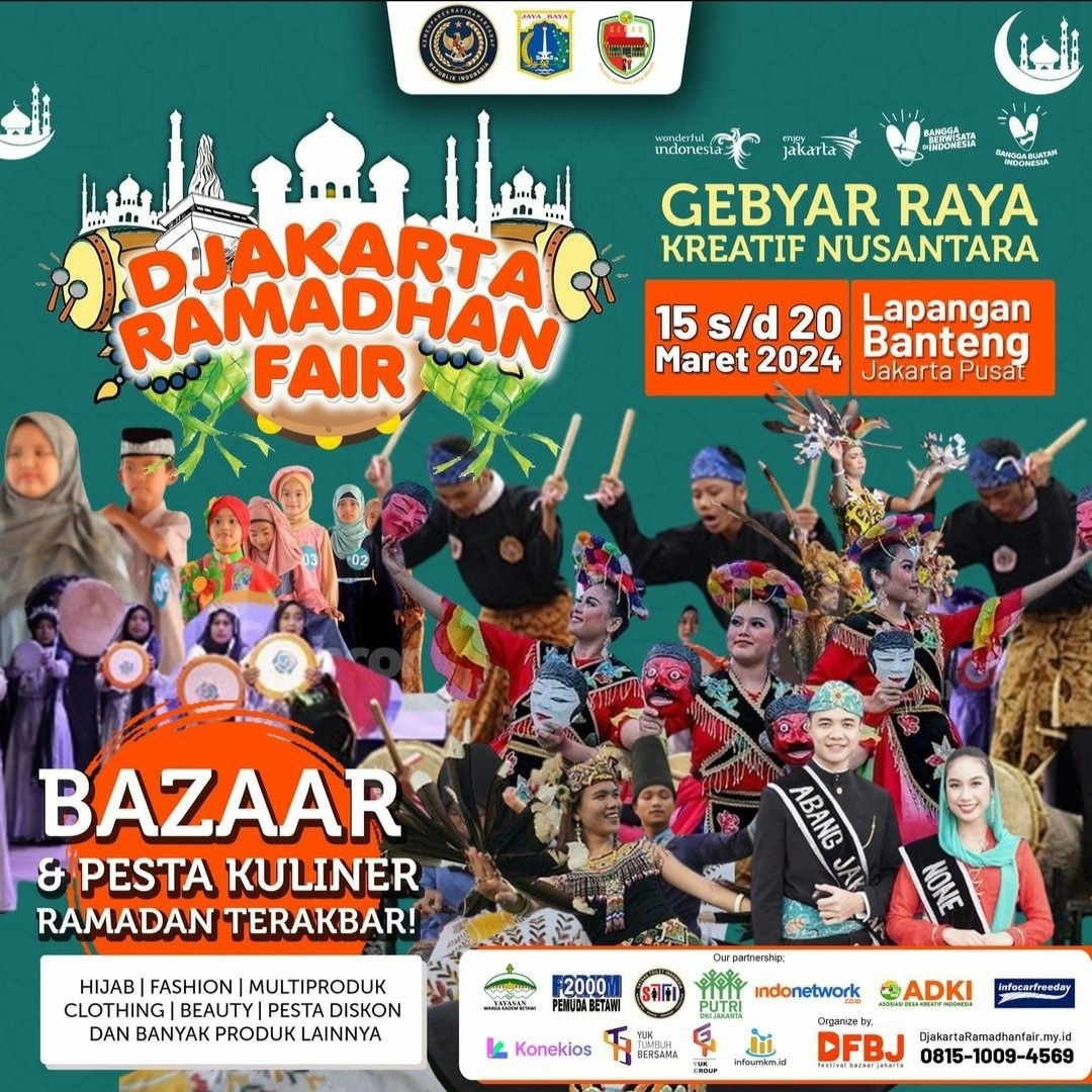 DJakarta Ramadhan Fair 2024 di Plaza Lapangan Banteng, Pesta Kuliner hingga Bazaar Terakbar di Jakarta, Catat Tanggalnya