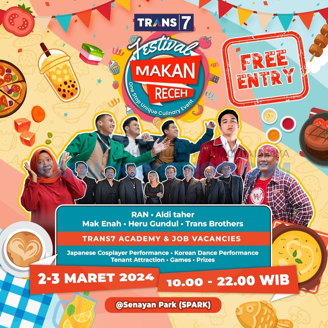 Jangan Lupa! Ada Konser Gratis Aldi Taher dan RAN di Festival Makan Receh 2024 Akhir Pekan Ini, Cek Lokasinya di Sini