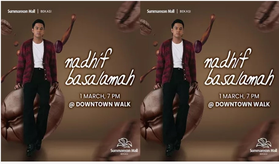 Konser Gratis di Bekasi! Nadhif Basalamah Bakal Manggung di The Downtown Walk Summarecon Mall, Besok Malam