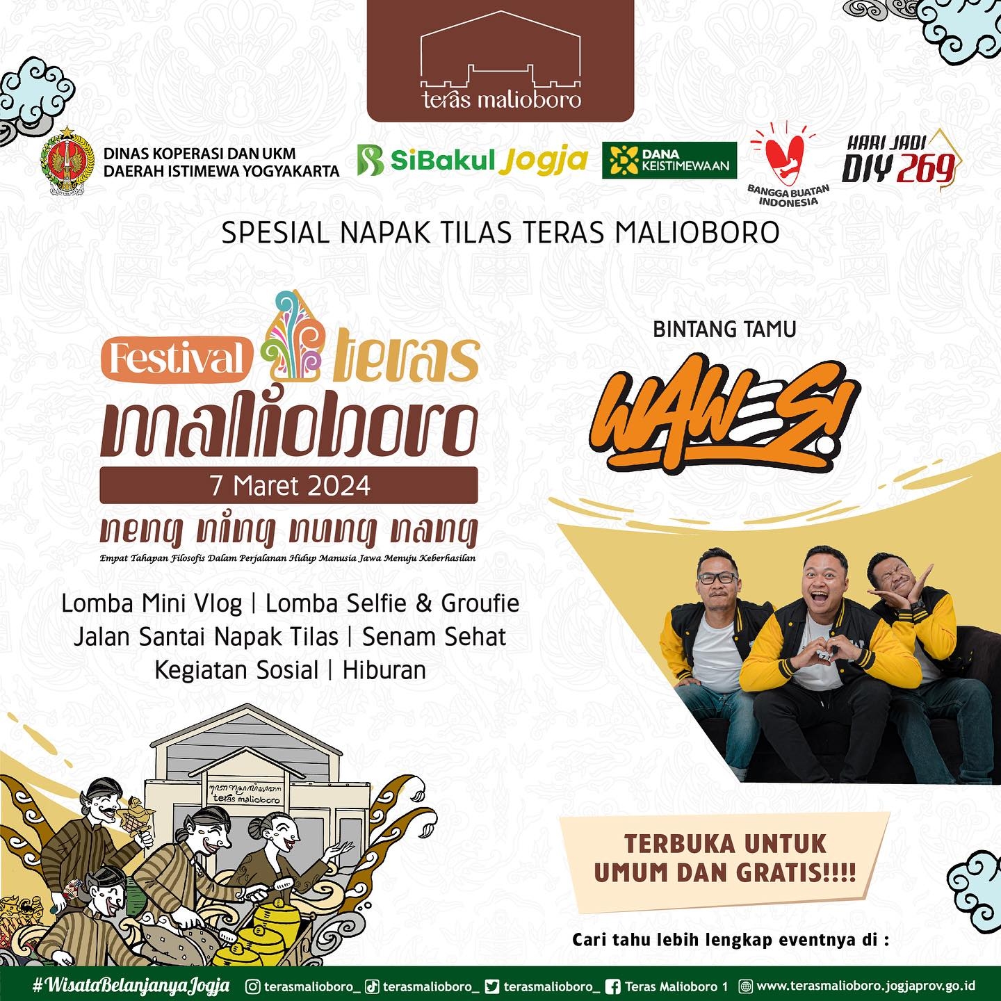 Warga Jogja Merapat! Ada Festival Napak Tilas Teras Malioboro di Barat Pasar Beringharjo pada Pekan Ini, Simak Rangkaian Acaranya