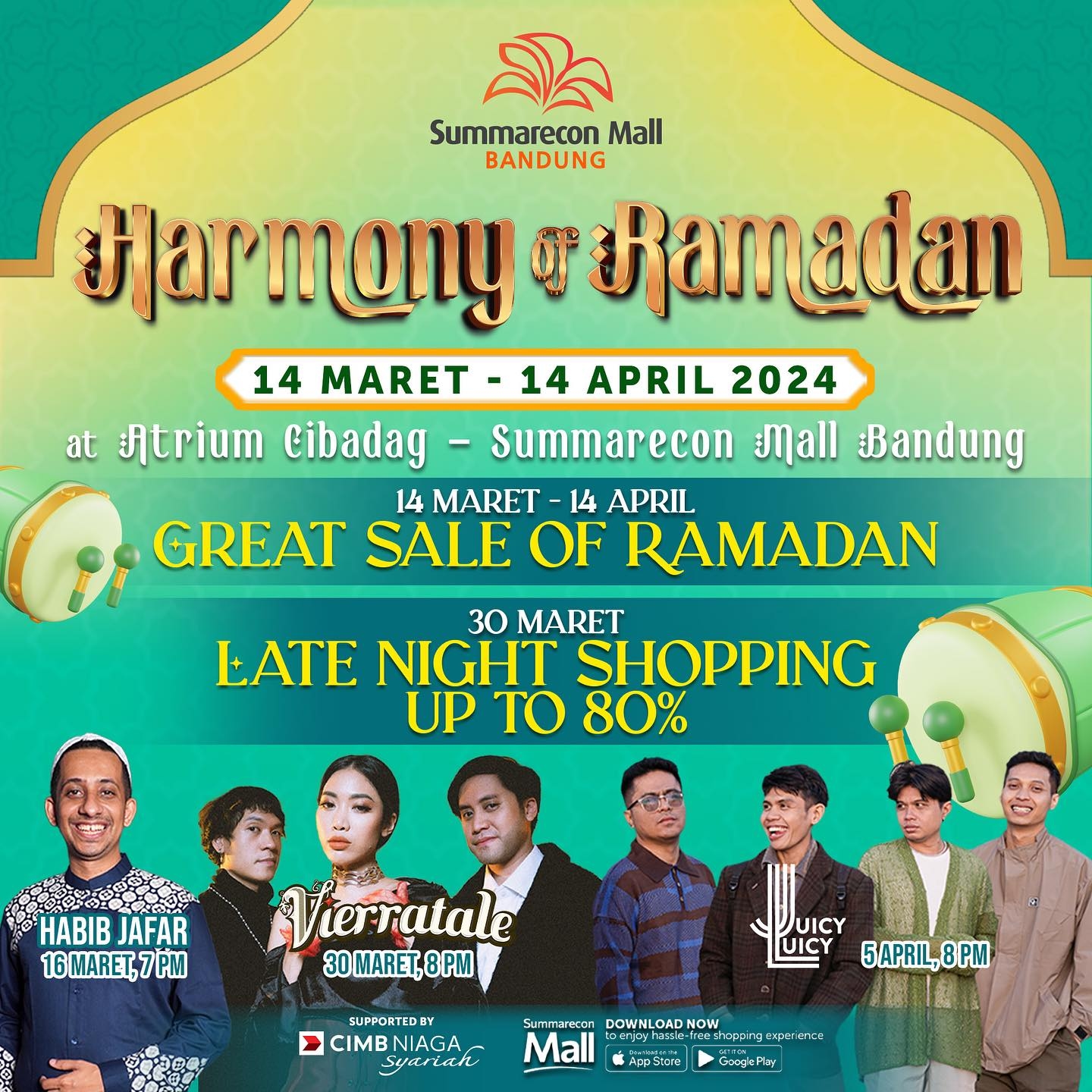 SERBU! Obral Diskon Hingga 80% di Summaba Bandung, Ada Juga Penampilan Habib Jafar, Vierratale hingga Juicy Luicy, Cek Tanggalnya di Sini