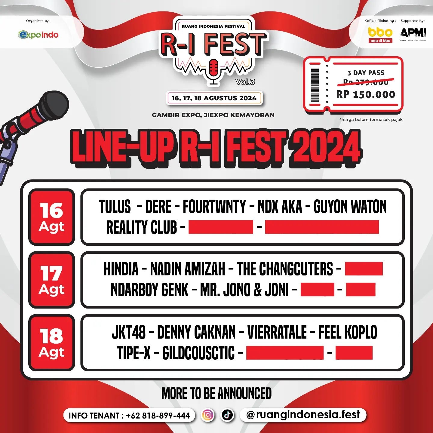 Harga Tiketnya Murah Banget! Festival Musik RI Fest 2024 Bakal Digelar di Gambir Expo Kemayoran Agustus 2024, Berikut Line Up Artisnya