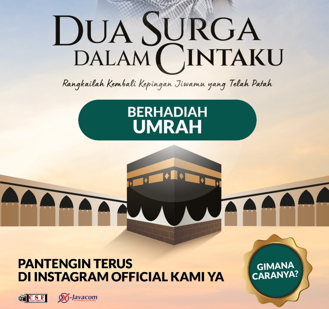 Nonton Film Dua Surga Dalam Cintaku Dapat Hadiah Umroh, Hari Ini Tayang Serentak di Bioskop