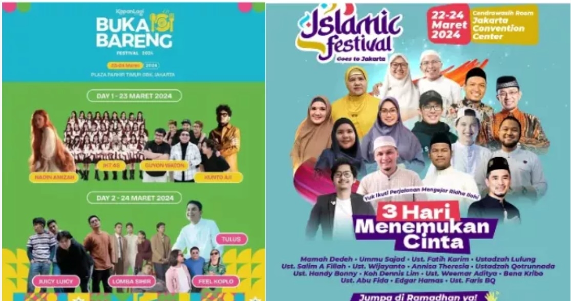 KUNJUNGI! 2 Event di Kawasan GBK Senayan Pada Akhir Pekan Ini: Buka Bareng Festival 2024 dan Islamic Festival Goes to Jakarta, Kalian Pilih Mana?