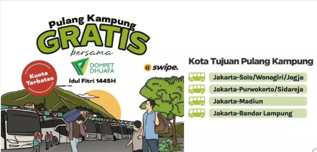 BURUAN DAFTAR! Dompet Dhuafa Gelar Mudik Gratis untuk Guru Ngaji, Marbot Masjid hingga Petugas Makam, Tersedia 150 Kuota, Simak Tujuan dan Cara Daftar