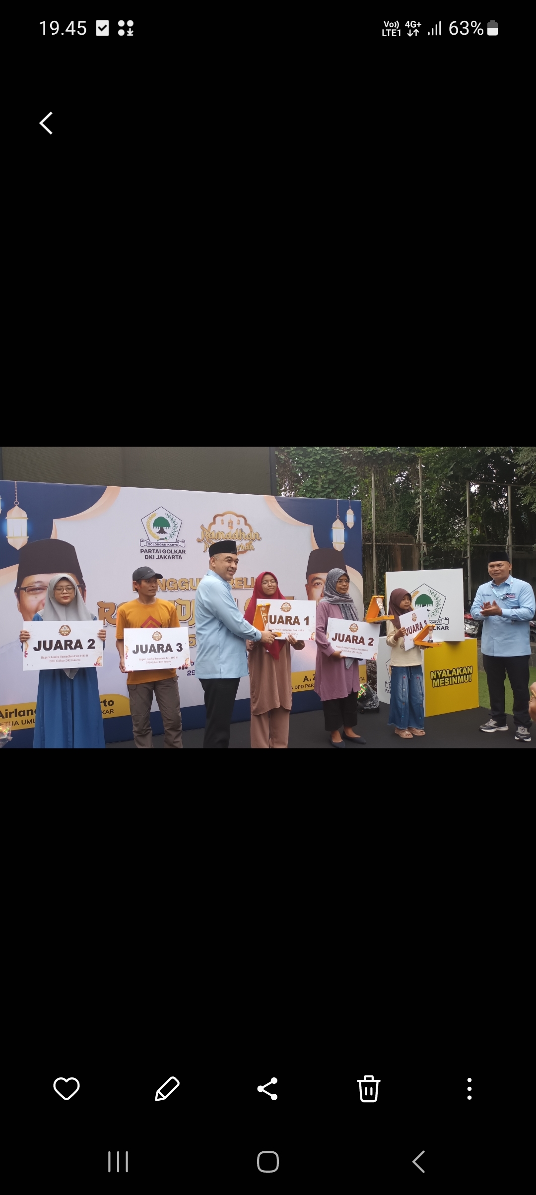 Peringati Malam Nuzulul Qur'an Secara Meriah, Partai Golkar DKI Jakarta Buka Puasa Bersama dan Bagi- bagi Hadiah