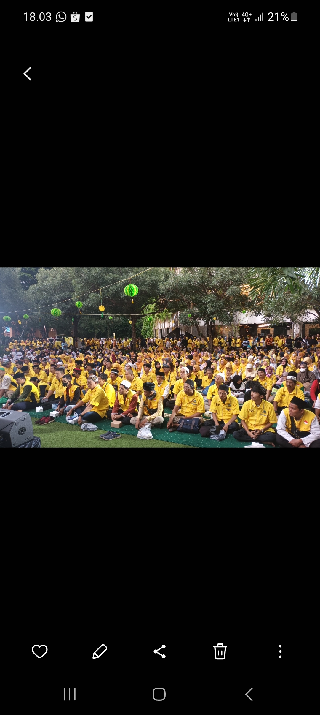 Ribuan Orang Serbu Kantor DPD Golkar Jakarta di Kawasan Cikini, Basri Baco: Ini Acara Syukuran dan Safari Ramadhan