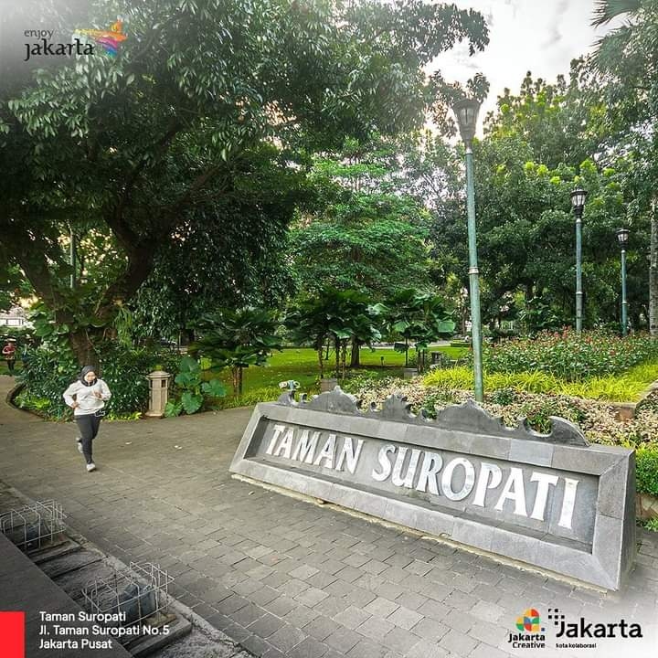 Yuks Main ke Taman Suropati Menteng, Hidup Udara Segar dari Pohon Berusia Ratusan Tahun