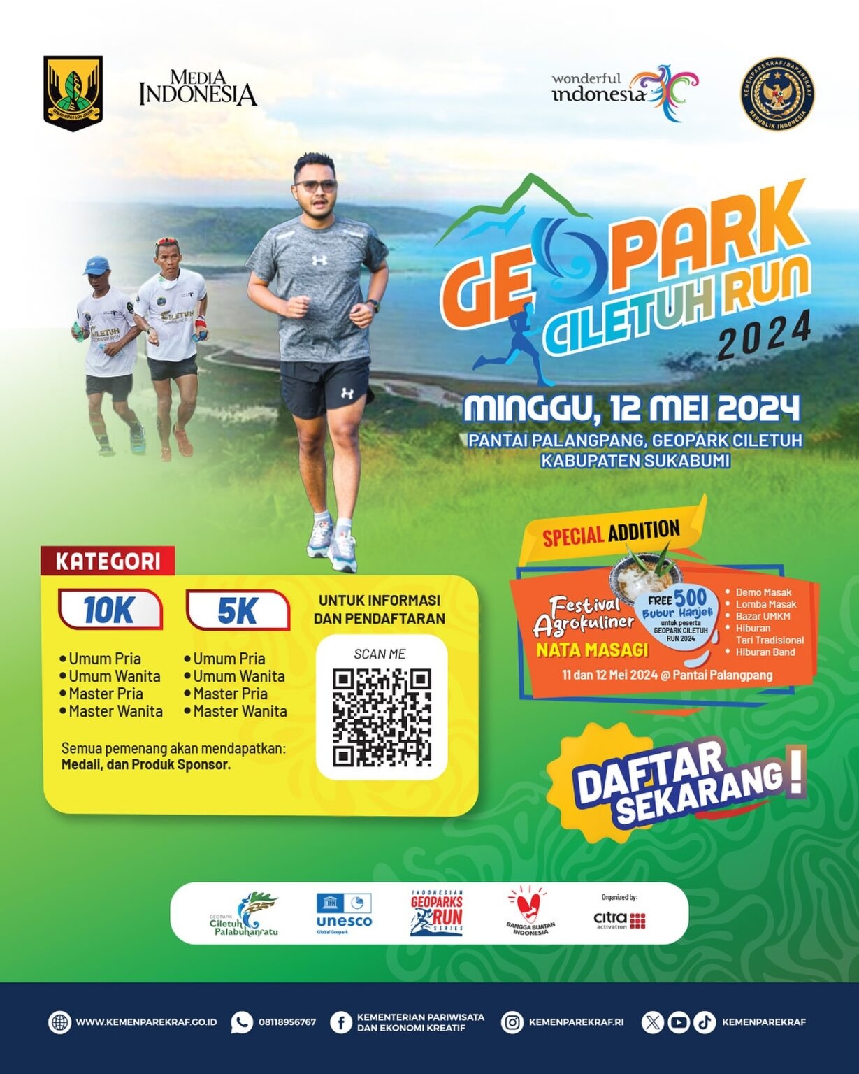 SEGERA DAFTAR! Geopark Ciletuh Run 2024 Bakal Digelar Pada Minggu 12 Mei 2024, Ada Dua Kategori Lomba, Simak Selengkapnya di Sini