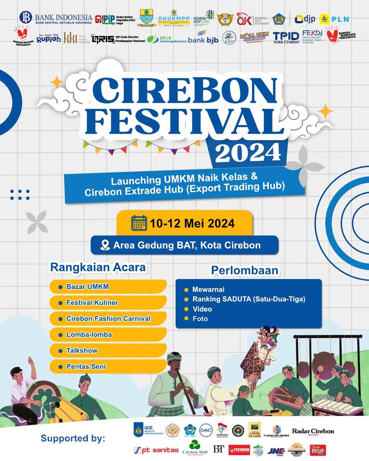YUK! Meriahkan Cirebon Festival 2024 Akhir Pekan Ini, Ada Pasar Murah hingga Pentas Seni, Simak Lokasinya di Sini
