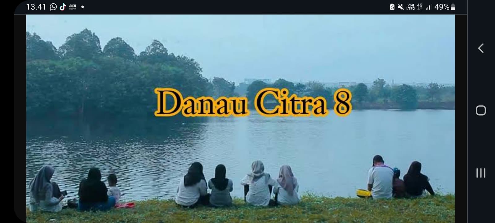 Danau Citra 8, Wisata Gratis di Pinggiran Jakarta, tak perlu khawatir akan kelaparan dan kehausan
