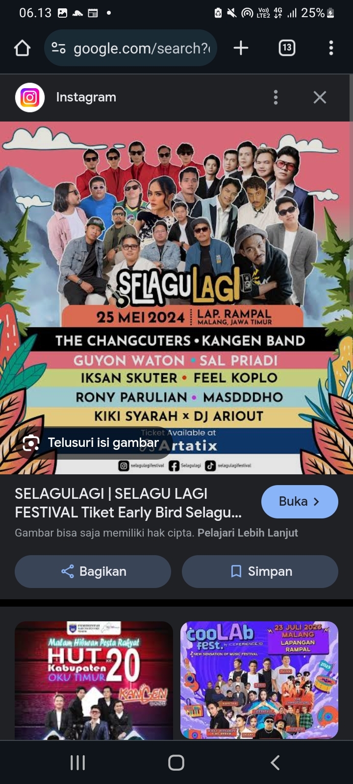 Sayang Dilewatkan Konser Bertajuk Selagu Lagi di Malanng, Dimeriahkan The Changcuters, Kangen Band hingga Feel Koplo