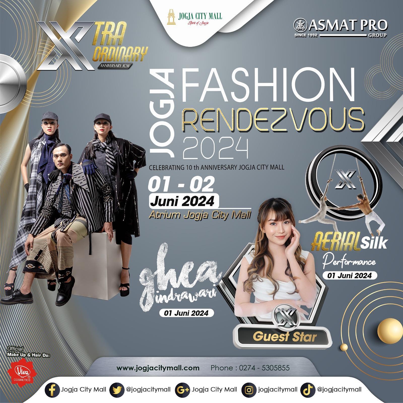 KONSER GRATIS! Penyanyi Cantik Ghea Indrawari Bakal Meriahkan HUT ke-10 Jogja City Mall, Catat Tanggalnya