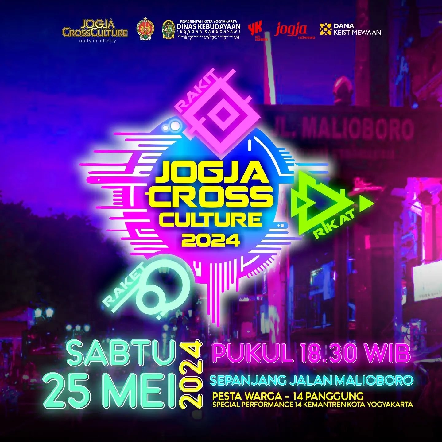 Malam Minggu Besok ke Jogja Cross Culture Aja, Bakal Ada 14 Panggung di Sepanjang Jalan Malioboro, Gratis!