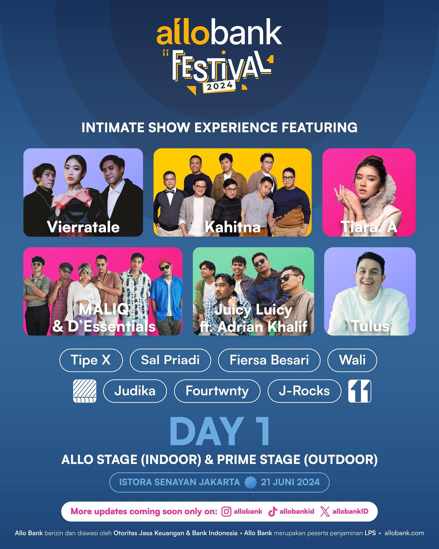 NANTIKAN! Konser Musik Spektakuler di Istora Senayan Juni 2024, Ada Tiara Andini, Judika, Wali hingga Tulus, Simak Line Up Selengkapnya di Sini