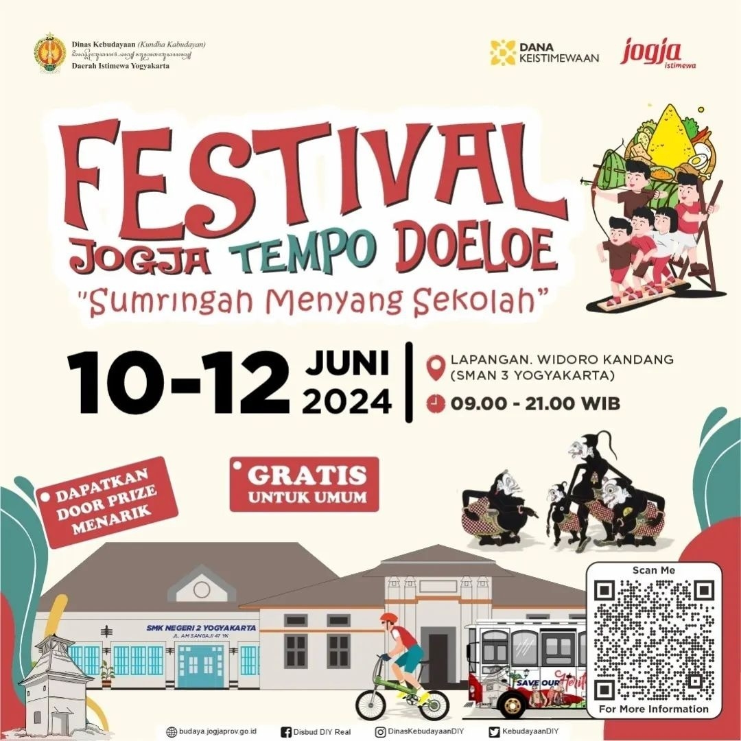 GRATIS! Festival Jogja Tempo Doeloe Bakal Digelar 3 Hari pada Pekan Kedua Juni 2024, Simak Rangkaian Acaranya di Sini