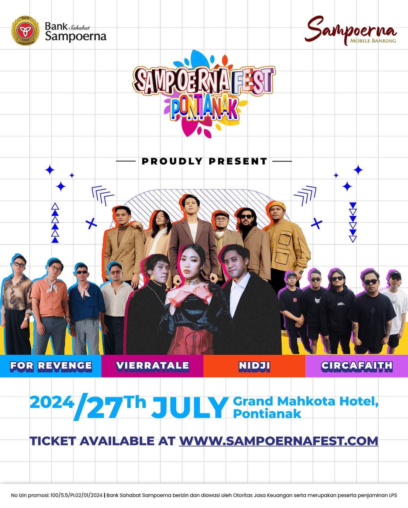 Sampoerna Fest 2024 Digelar di Pontianak pada 27 Juli, Menghadirkan Nidji hingga Vierratale, Penjualan Tiket Dibuka Mulai Hari ini