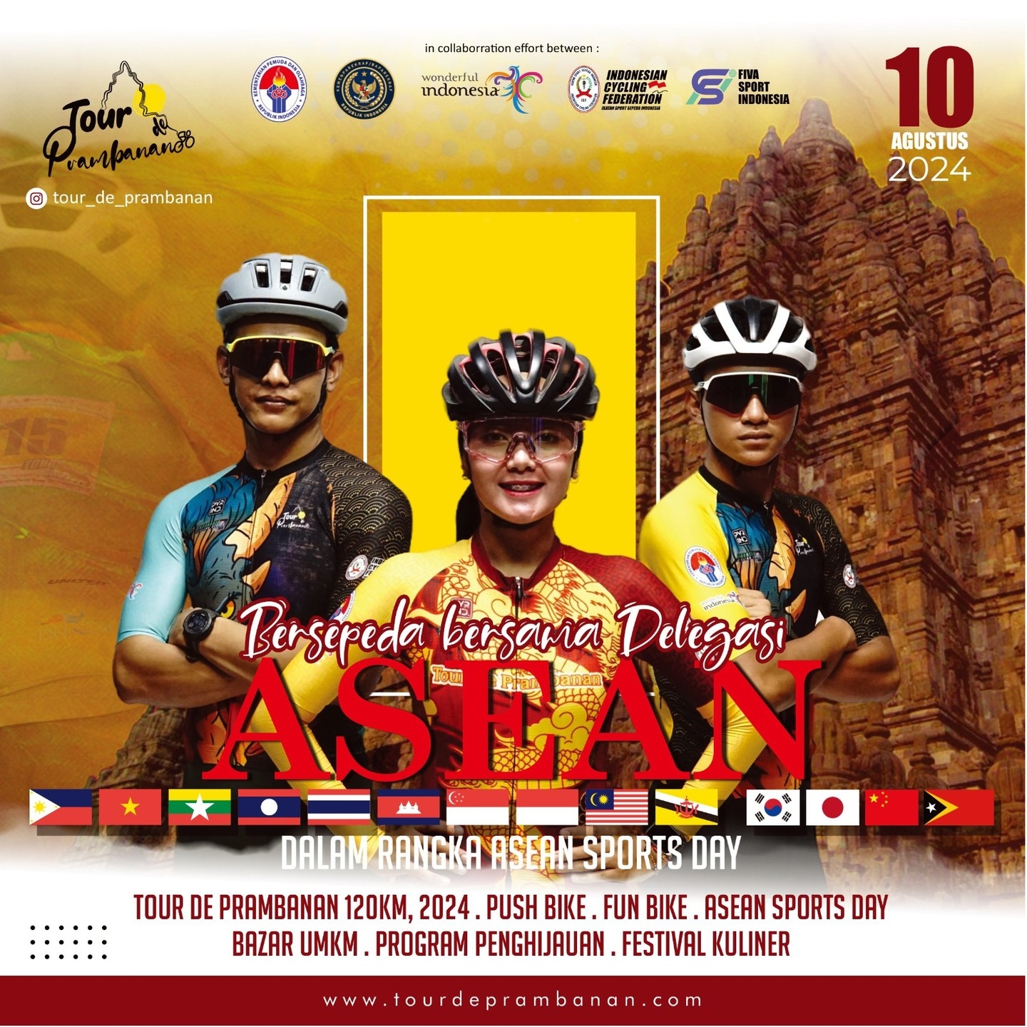 BURUAN DAFTAR! Tour de Prambanan 2024 Bakal Kembali Digelar 10 Agustus, Segini Biaya Pendaftarannya