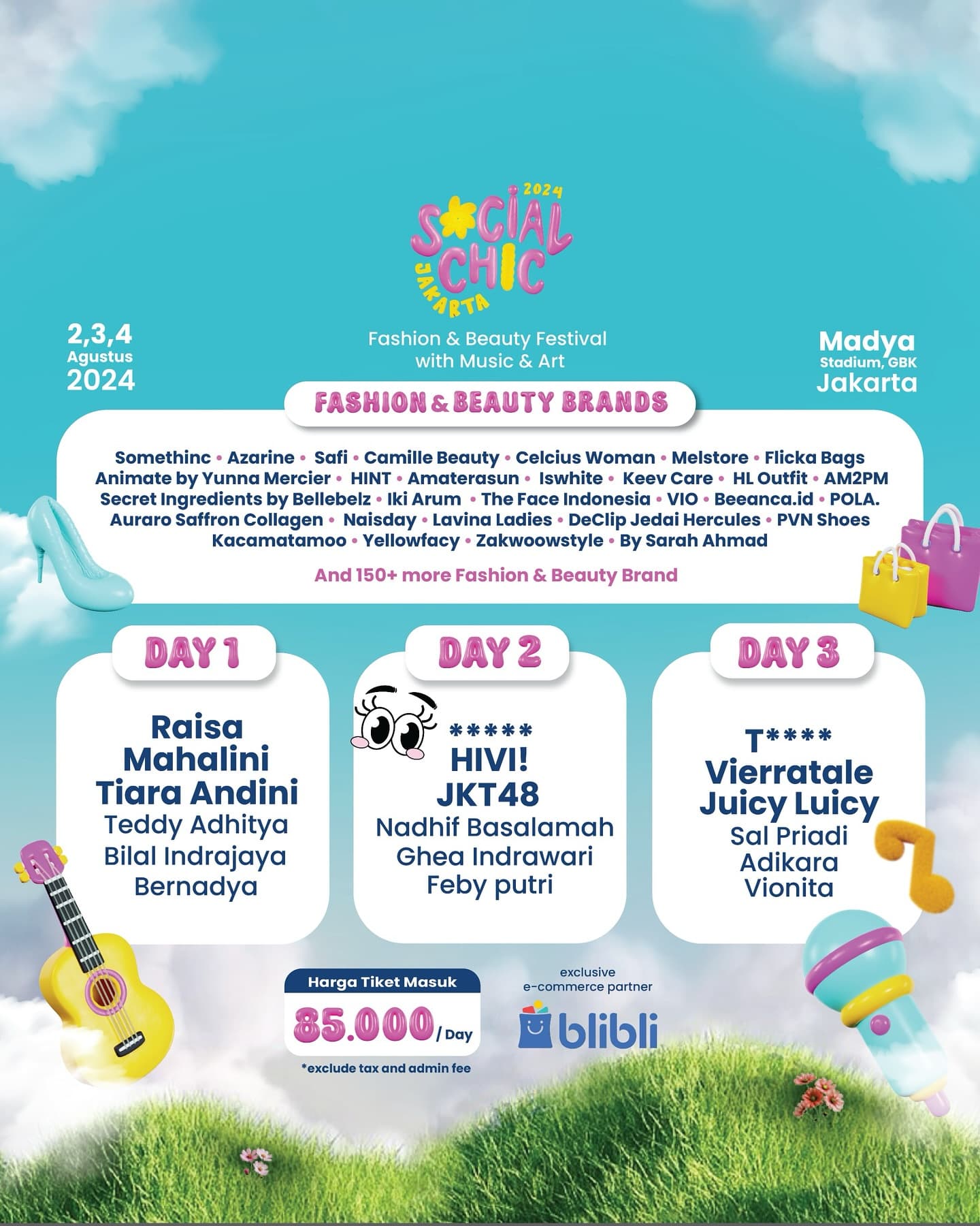 Festival Fashion dan Kecantikan Terbesar Bakal Digelar di GBK Senayan, Dimeriahkan Raisa, Mahalini, Tiara Andini hingga Juicy Luicy