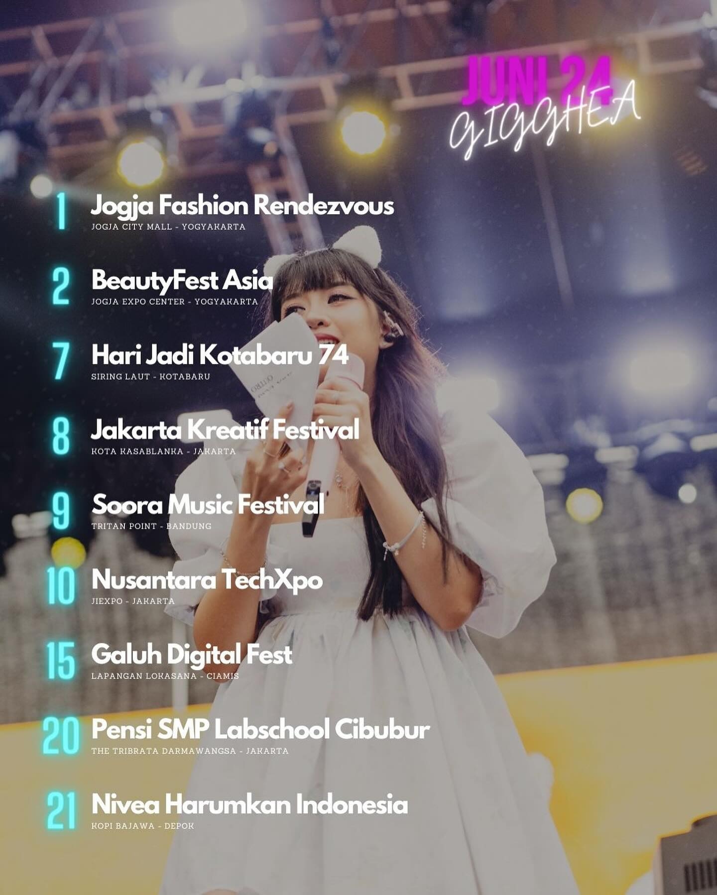 CATAT! Jadwal Manggung Artis Ghea Indrawari Sepanjang Bulan Juni 2024, Mulai dari Kotabaru hingga Depok, Simak Selengkapnya di Sini