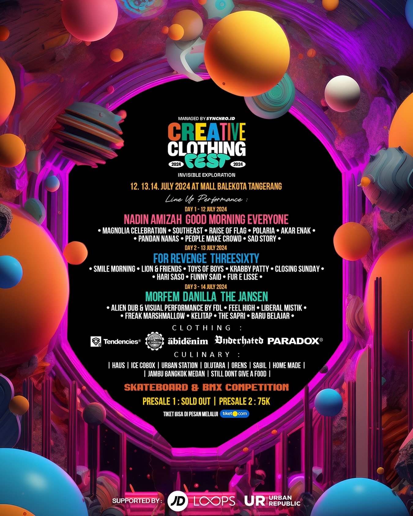 SIMAK! Daftar 28 Artis dan Grup Band yang Bakal Meriahkan Creative Clothing Fest 2024 di Mall Balekota Tangerang, Cek Tanggalnya di Sini