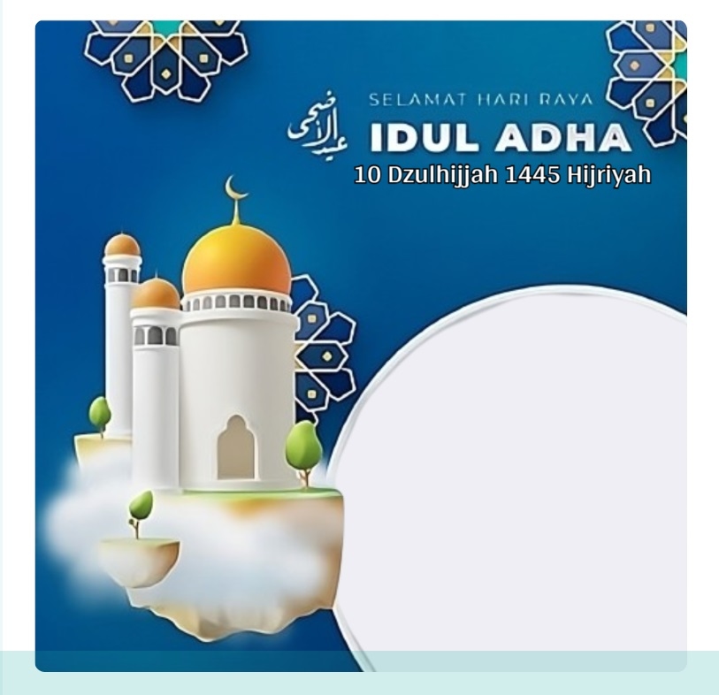 Berikut 20 Link Twibbon Hari Raya Idul Adha 2024, Dilengkapi Bingkai Menarik, Tinggal Pasang Foto Langsung Jadi, Siap Dishare di Medsos atau WhatsApp